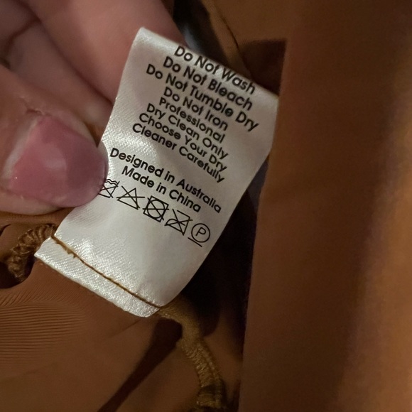 BNWT ALEX PERRY Ryder Long Sleeve Crew Bodysuit Brown size 8 MODA OPERANDI - Picture 13 of 13